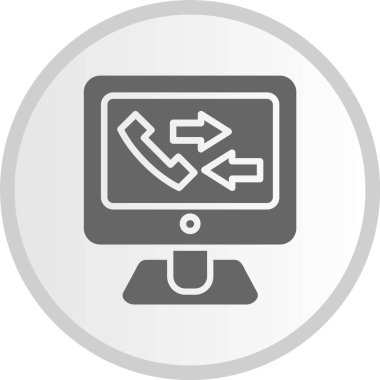 Kabartma Çemberi Gri Simgesi