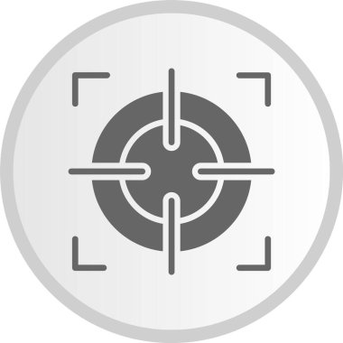 Kabartma Çemberi Gri Simgesine Odaklan