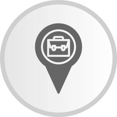 Konum Gri Çember Simgesi