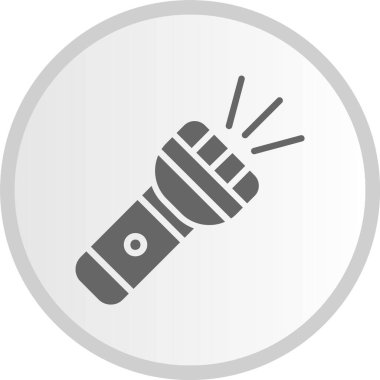 Fener Kabartma Çemberi Gri Simgesi