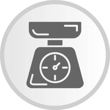 Ağırlık Ölçekleme Gri Çember Simgesi