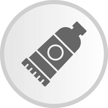 Boya Tüpü Kabartma Çemberi Gri Simgesi