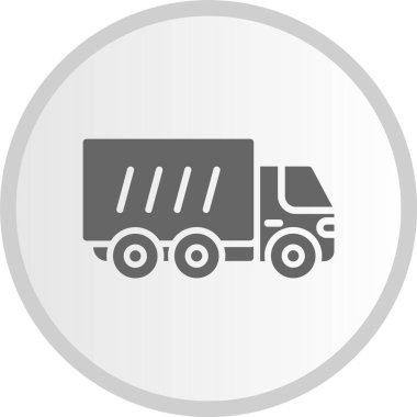 Kamyon Gri Çember Simgesi