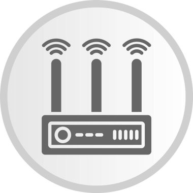 Yönlendirici Kabartma Çemberi Gri Simgesi