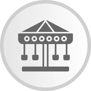 Atlıkarınca Gri Çember Simgesi