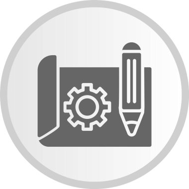 Prototip Gri Çember Simgesi