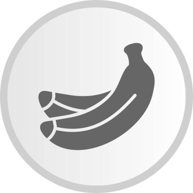 Muz Kabartması Çember Gri Simge