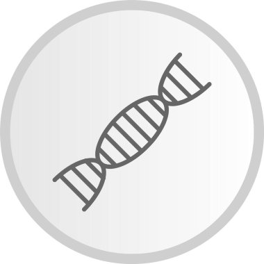 DNA Kabartma Çemberi Gri Simgesi