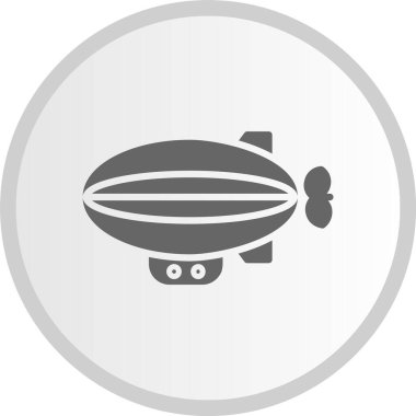 Zeppelin Gri Çember Simgesi