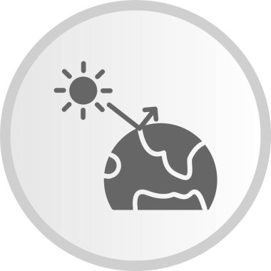 Sera Efekti Gri Çember Simgesi