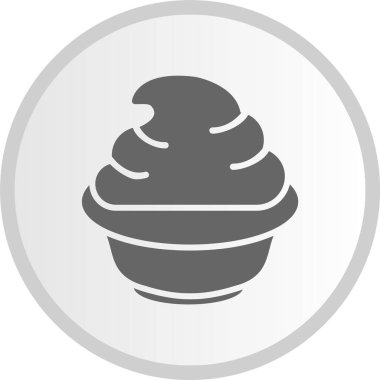 Yoğurt Kabartma Çemberi Gri Simge