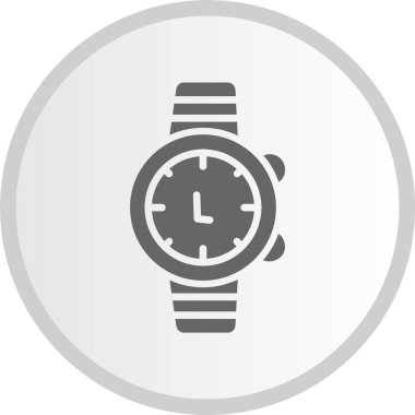 Bilek İzleme Gri Çember Simgesi