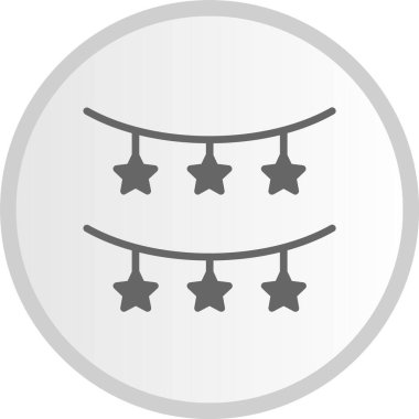 Çelenk Çemberi Gri Simgesi