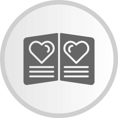 Kart Kabartma Çemberi Gri Simgesi