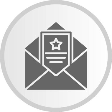 Harf Gri Çember Simgesi