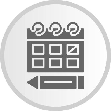 Kabartma Çemberi Gri Simgesi