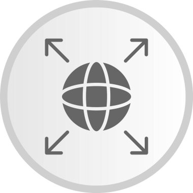 Viral Gri Çember Simgesi