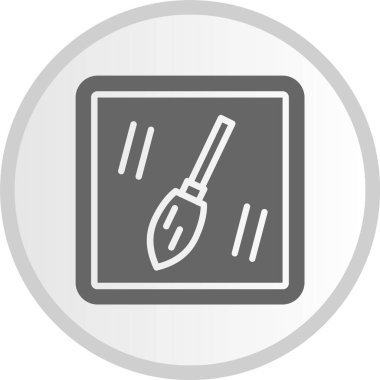 Kabartma Çemberi Gri Simgeyi Temizle