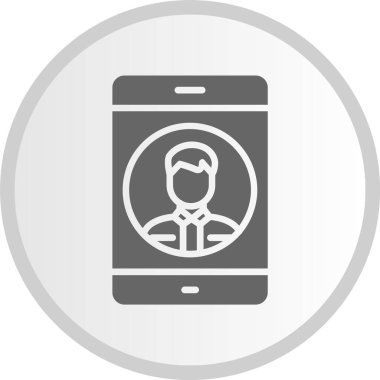 Gri Çember Simgesi Profili