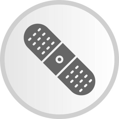 Alçı Kabartma Çember Gri Simge