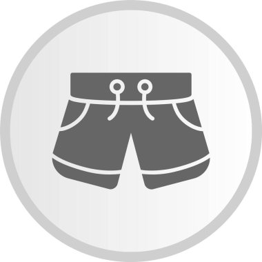 Shorts Gri Çember Simgesi