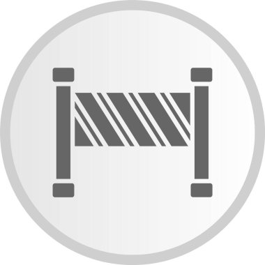 Bariyer Kabartma Çemberi Gri Simgesi