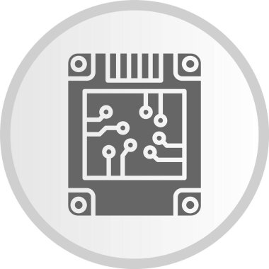 SSD Kabartma Çemberi Gri Simgesi