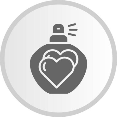 Parfüm Kabartma Çemberi Gri Simge