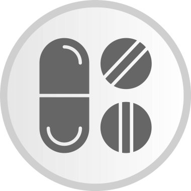 Haplar Gri Çember Simgesi