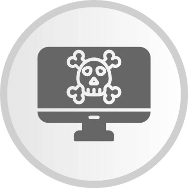 Tehlike Çemberi Gri Simgesi