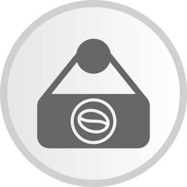 İmza Panosu Kabartma Çemberi Gri Simgesi