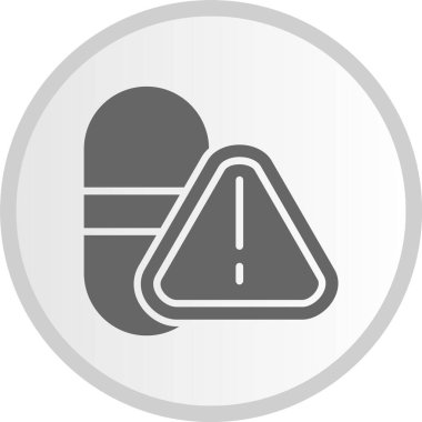 Aşırı doz Gri Çember Simgesi