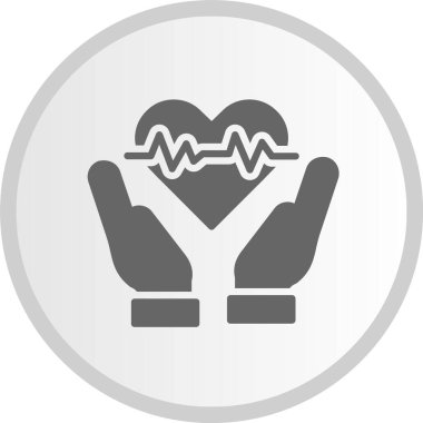 Hayat Sigortası Kabartma Çemberi Gri Simge