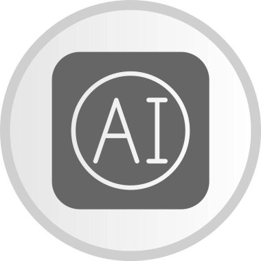 Yapay Kabartma Çember Gri Simge