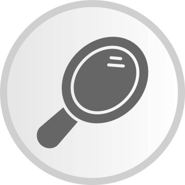 Ayna Kabartma Çemberi Gri Simgesi