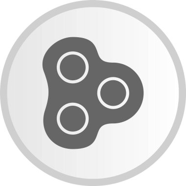 Hücre Kabartma Çemberi Gri Simgesi