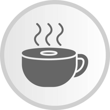 Çay Çemberi Çemberi Gri Simgesi