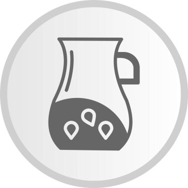 Su testisi kabartma Çemberi Gri Simge