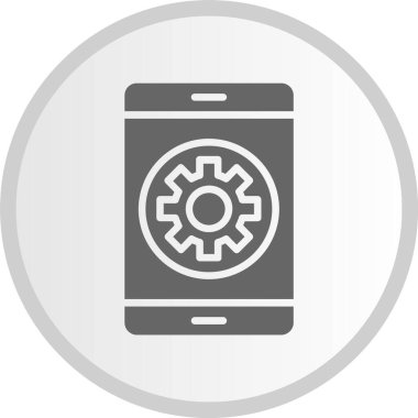 Kabartma Çemberi Gri Simgesi Ayarlanıyor