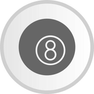 Bilardo Kabartması Çember Gri Simge