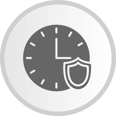 Güvenilirlik Sembolü Gri Çember Simgesi