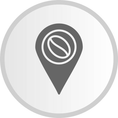 Konum Gri Çember Simgesi
