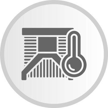 Isı Gövdesi Gri Çember Simgesi