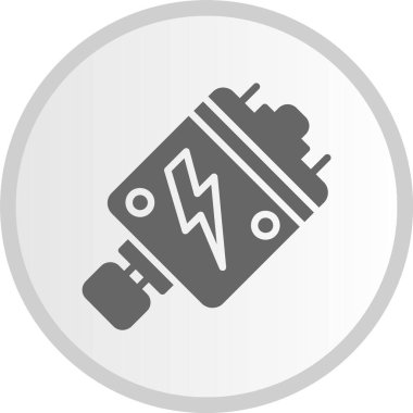 Motor Kabartma Çemberi Gri Simgesi