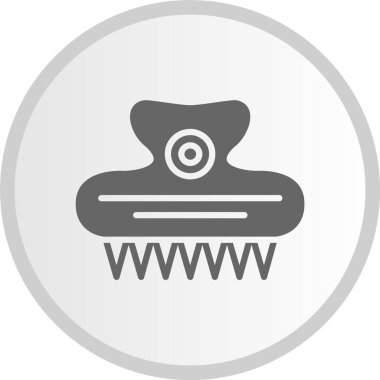 Saç Klifi Kabartma Çemberi Gri Simge