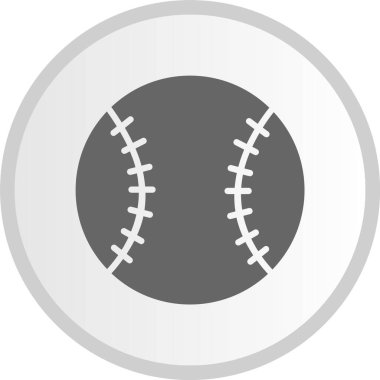 Beyzbol Çemberi Gri Simgesi