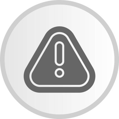 Tehlike Çemberi Gri Simgesi