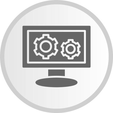 Kabartma Çemberi Gri Simgesi Ayarlanıyor