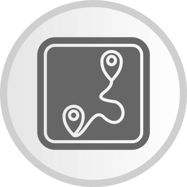 Kabartma Çemberi Gri Simgesi