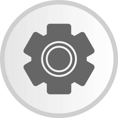 Dişliler Çemberi Gri Simgesi